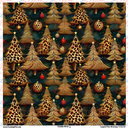 Leopard Print Christmas 1 (Printed Vinyl)