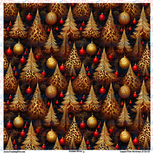 Leopard Print Christmas 2 (Printed Vinyl)