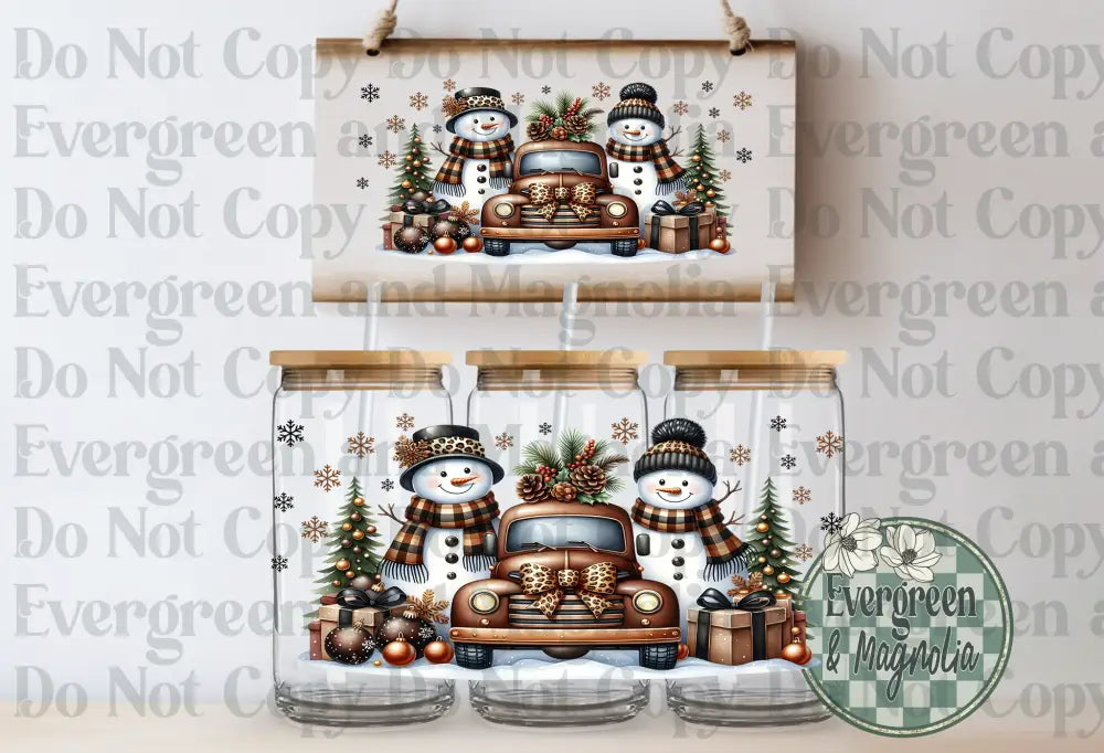 Leopard Snowman Family