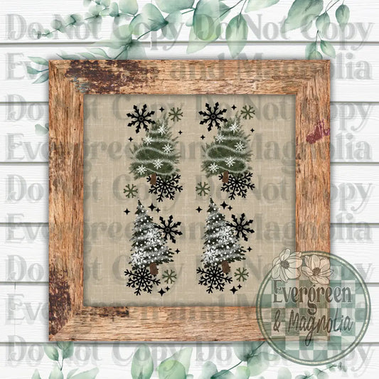 Let It Snow Tree (Black)