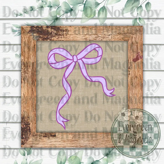 Purple bow