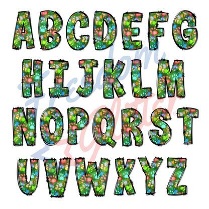 Customized Christmas Pet Gift Tags - Light Paw Letters