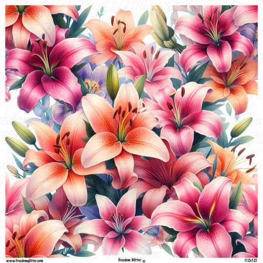 Lilies 3 (Printed Vinyl)
