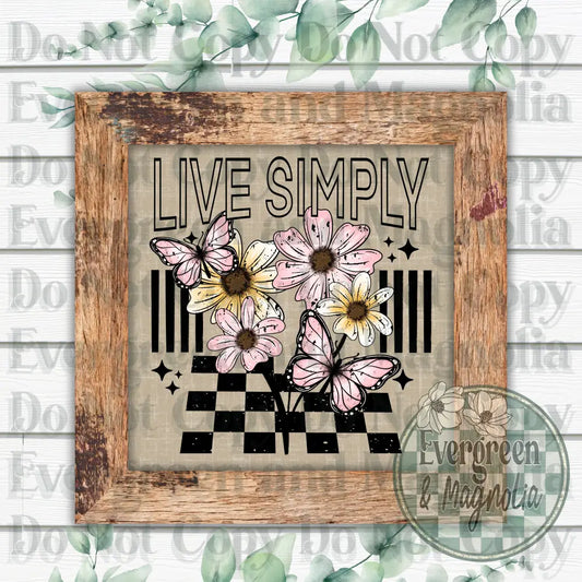 Live Simply (Black)