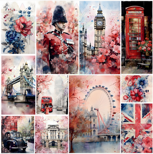Mixed Image Sheet - London 2 (Printed Vinyl)