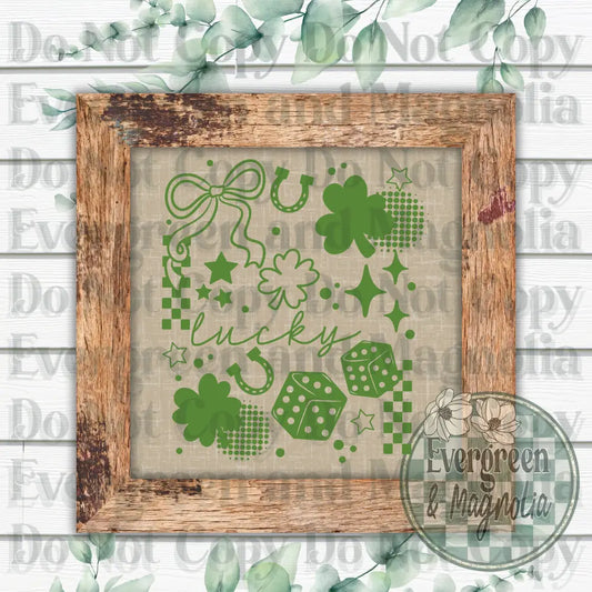 Lucky Collage (Green)