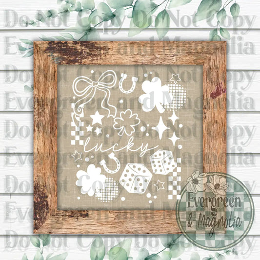 Lucky Collage (White)