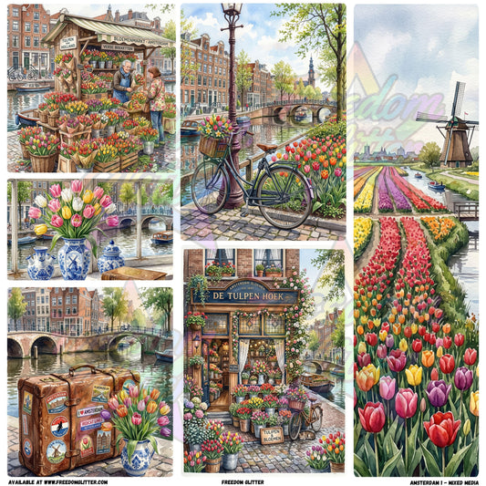 Mixed Image Sheet - Amsterdam 1 (Printed Vinyl)