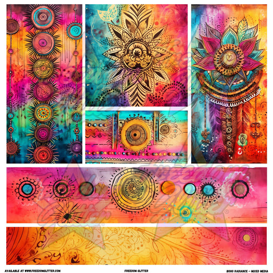 Mixed Image Sheet - Boho Radiance (Printed Vinyl)
