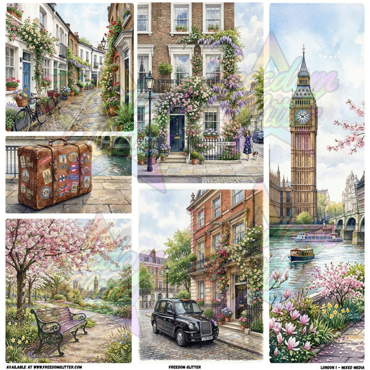 Mixed Image Sheet - London 1 (Printed Vinyl)