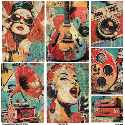 Mixed Image Sheet - Retro 50s 2 (Printed Vinyl)