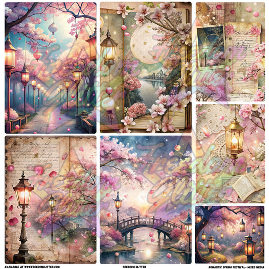 Mixed Image Sheet - Romantic Spring Festival (Printed Vinyl)