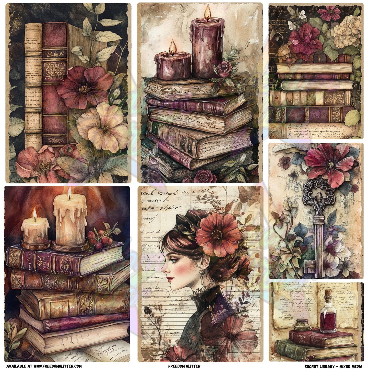 Mixed Image Sheet - Secret Library (Printed Vinyl)