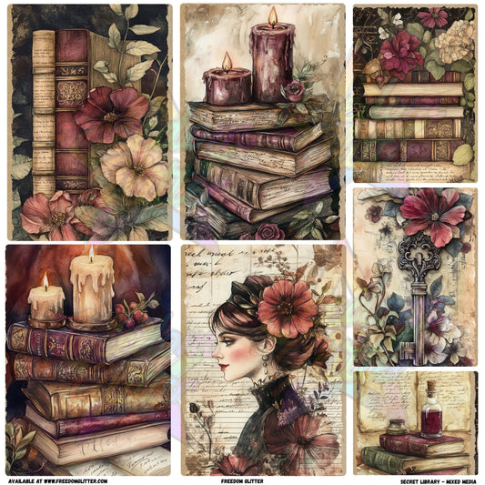 Mixed Image Sheet - Secret Library (Printed Vinyl)