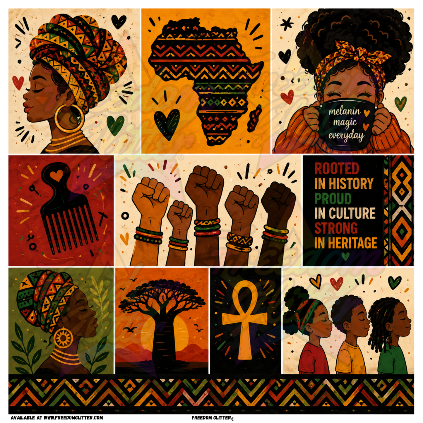 Mixed Image - African American Heritage 4 (Printed Vinyl)