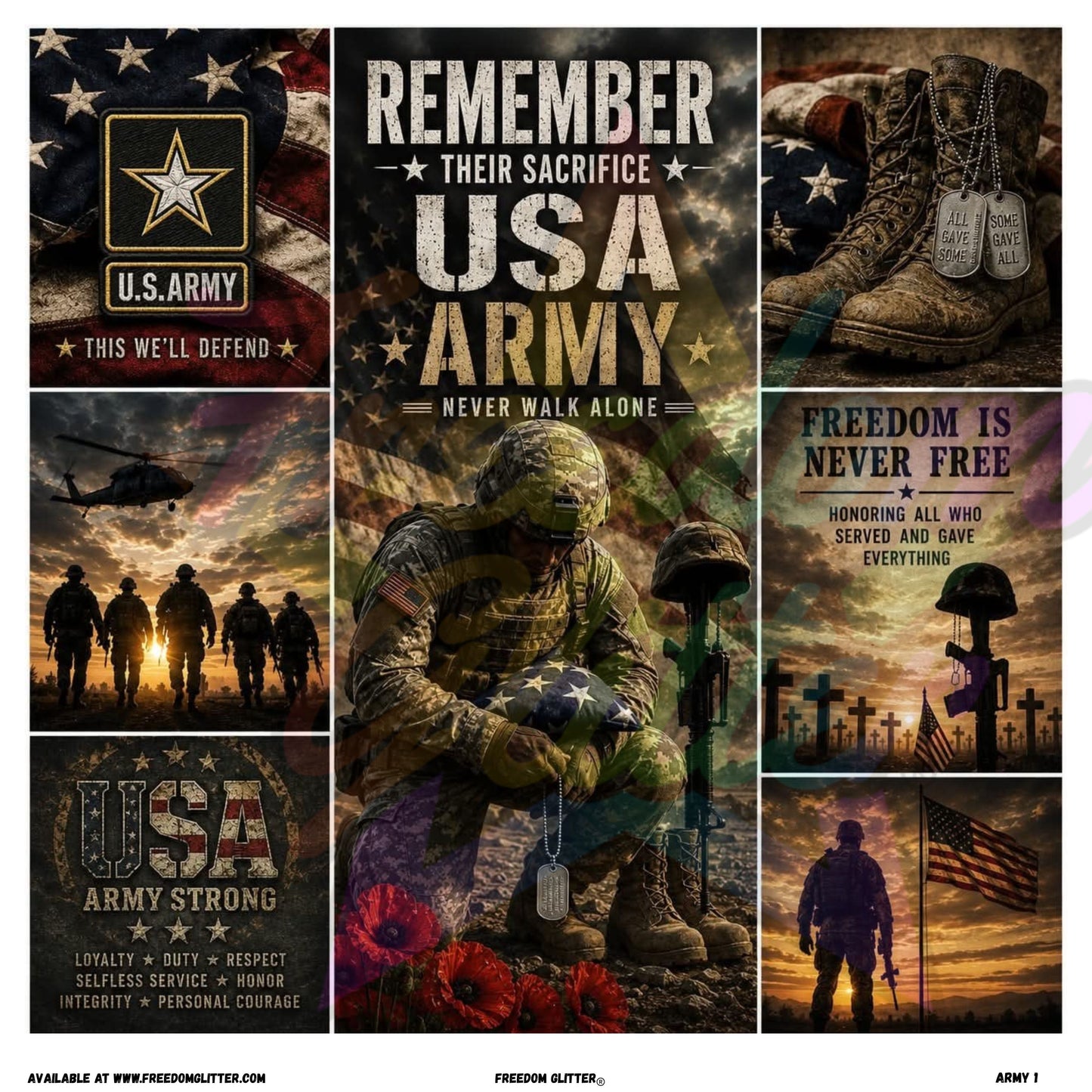 Mixed Image - Army 1 (Printed Vinyl)