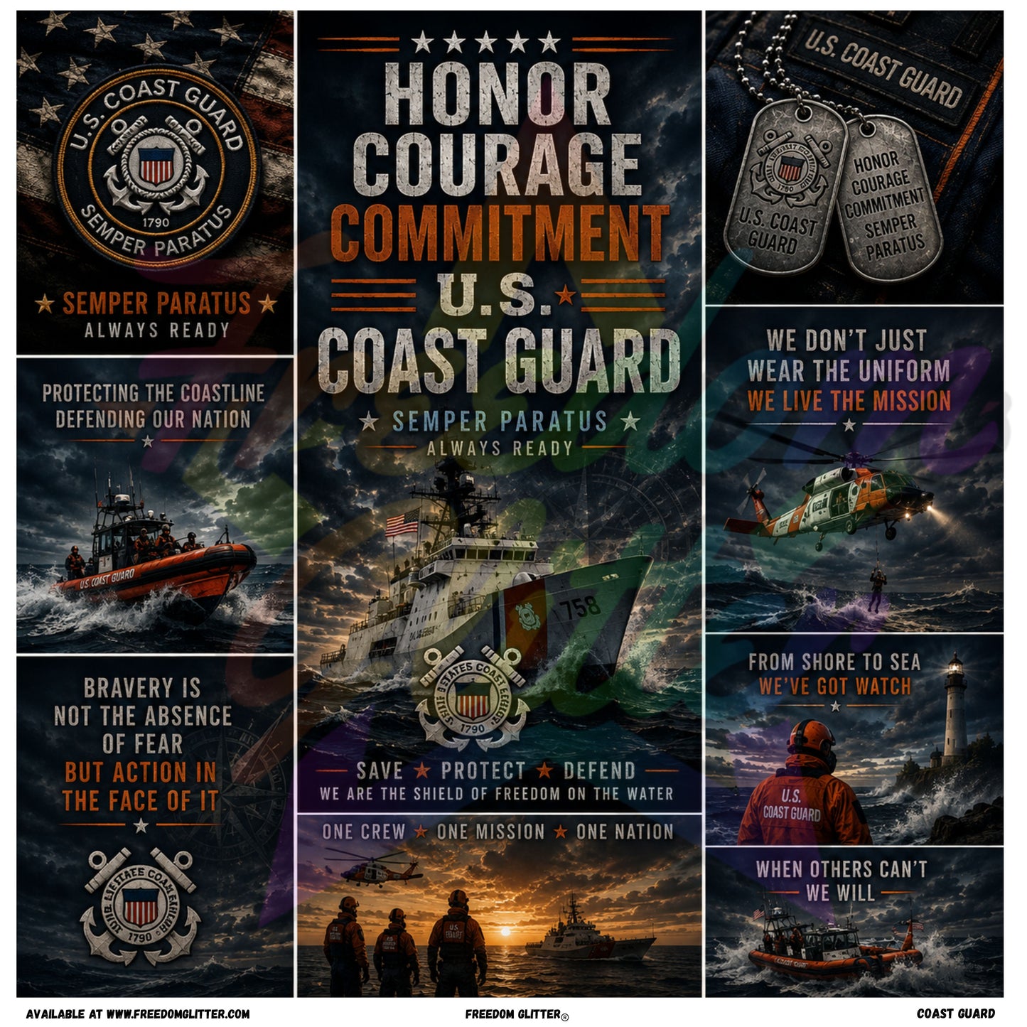 Mixed Image - Coast Guard (Printed Vinyl)
