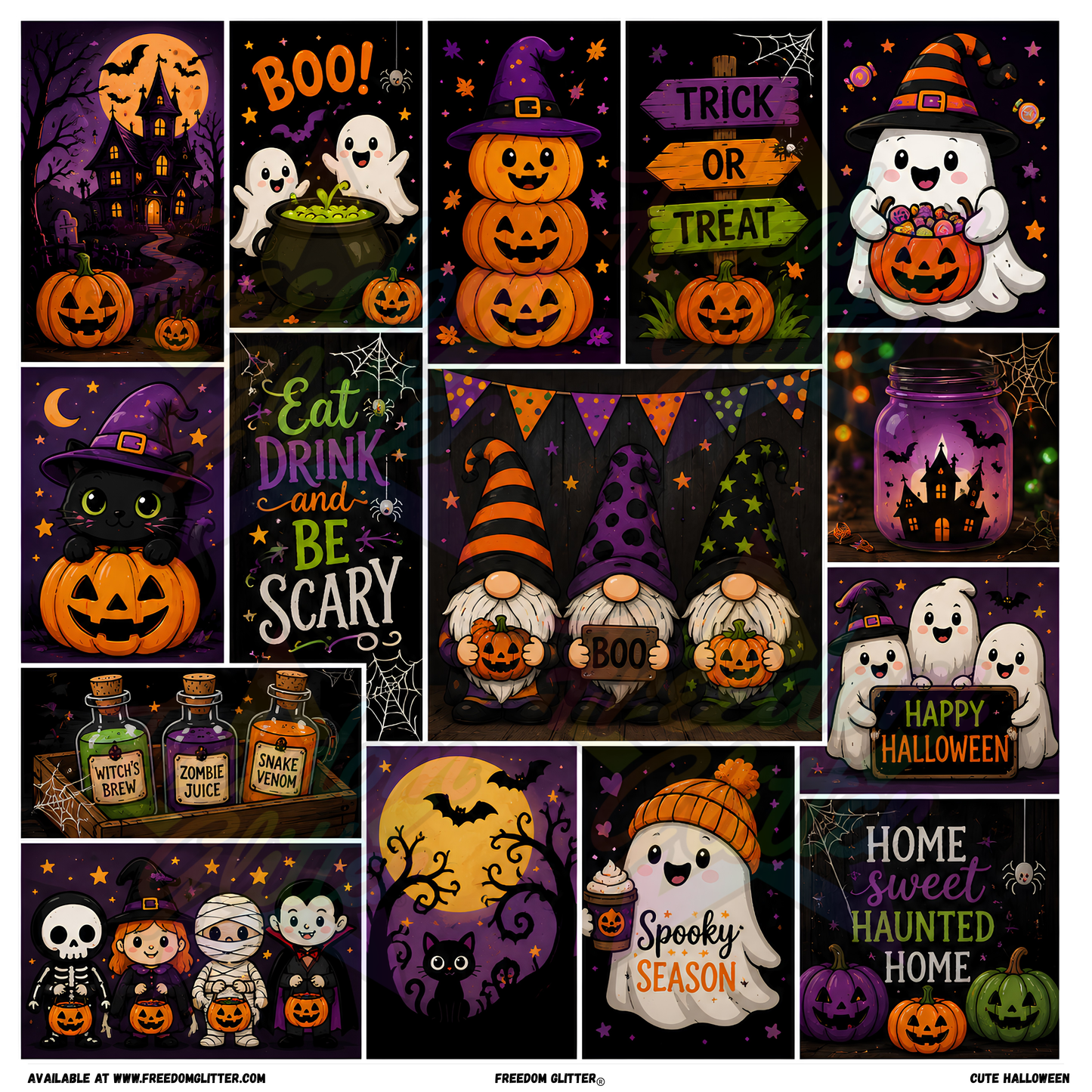 Mixed Image - Cute Halloween (Printed Vinyl)