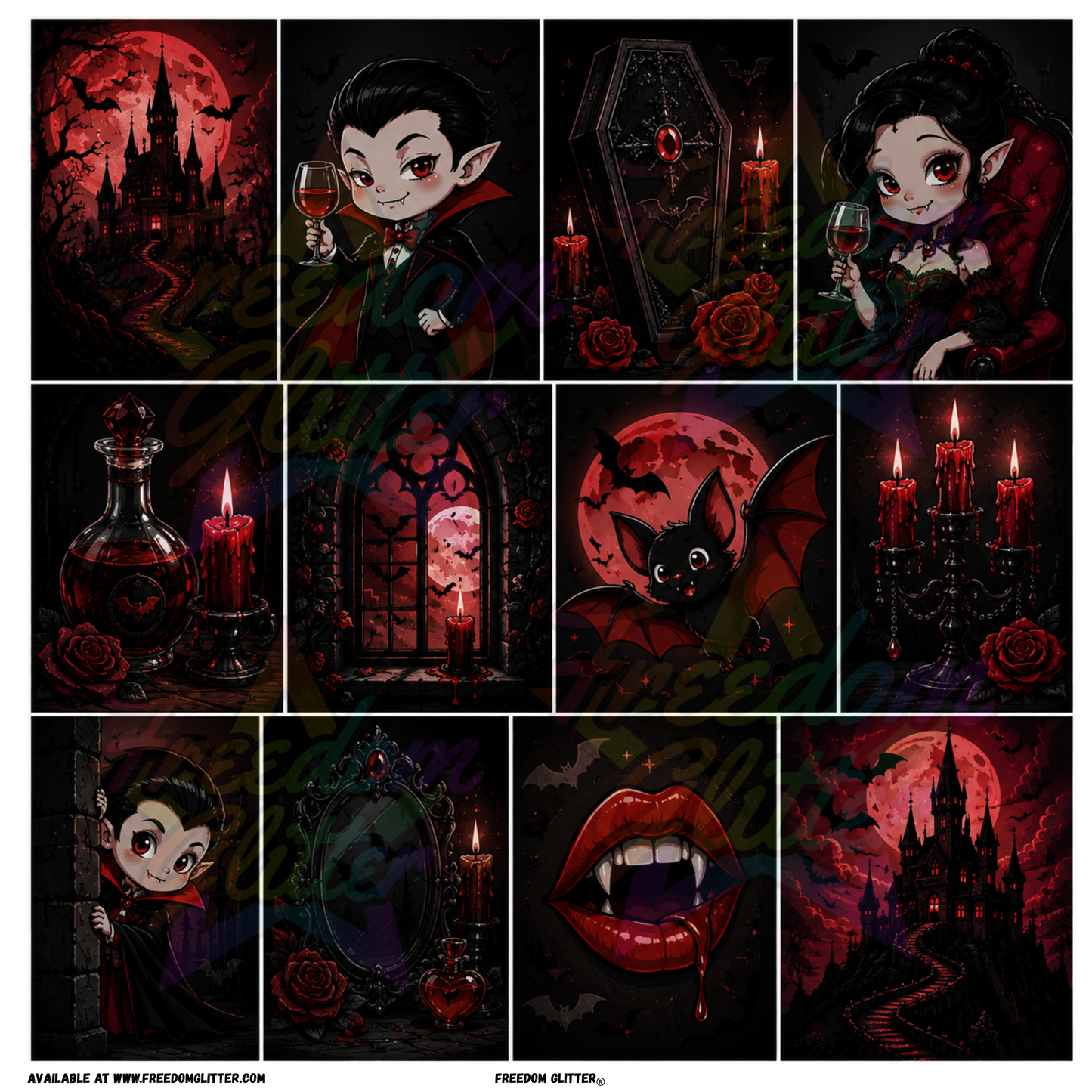 Mixed Image - Cute Vampires 1 (Printed Vinyl)