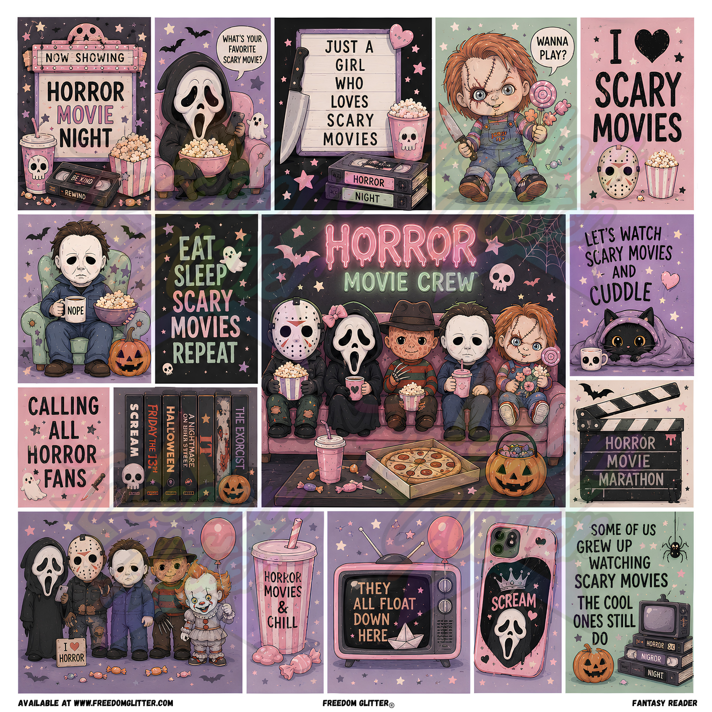 Mixed Image - Horror Movie Crew (Printed Vinyl)