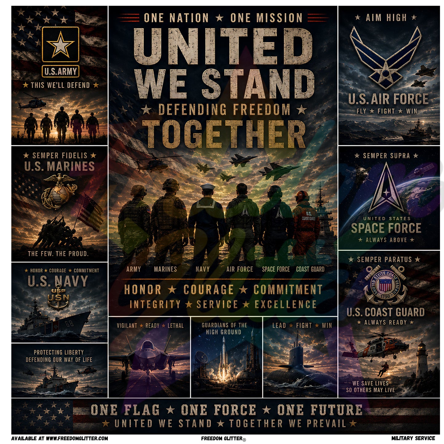 Mixed Image - Military Service (Printed Vinyl)