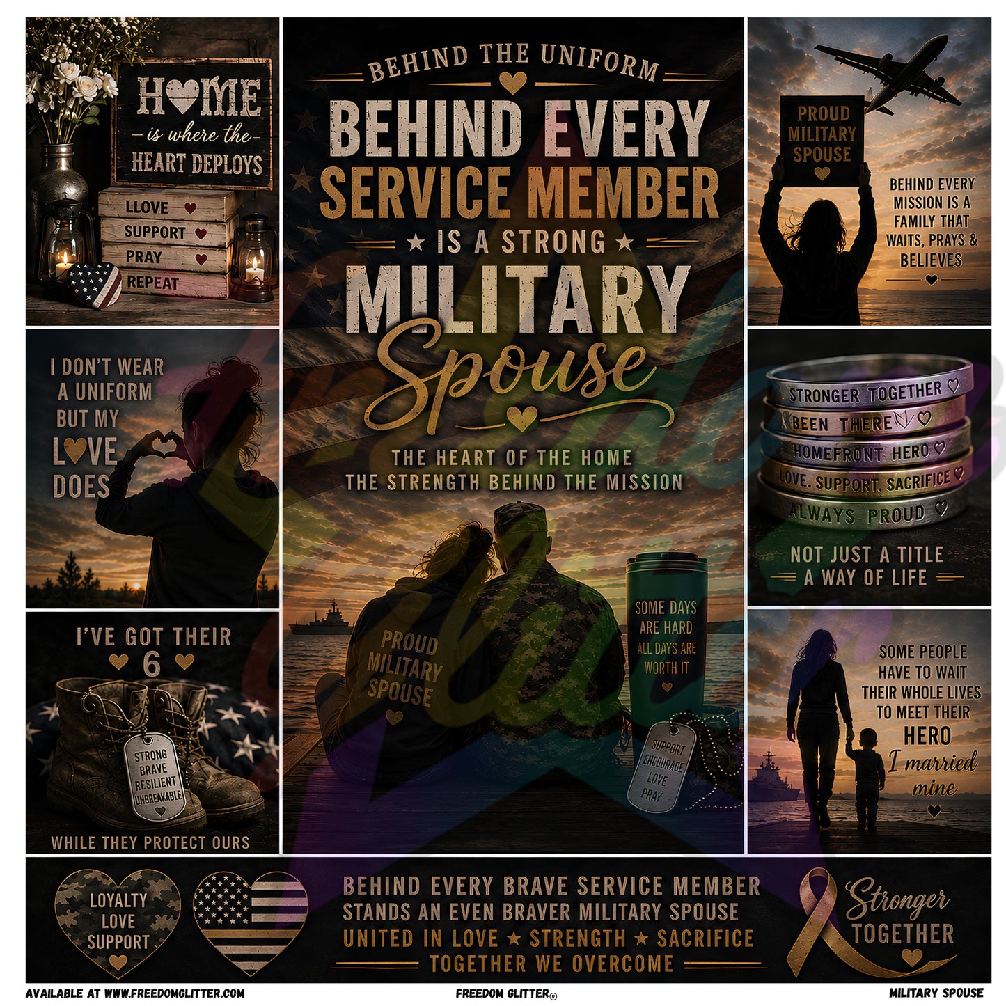 Mixed Image - Military Spouse (Printed Vinyl)