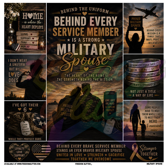 Mixed Image - Military Spouse (Printed Vinyl)