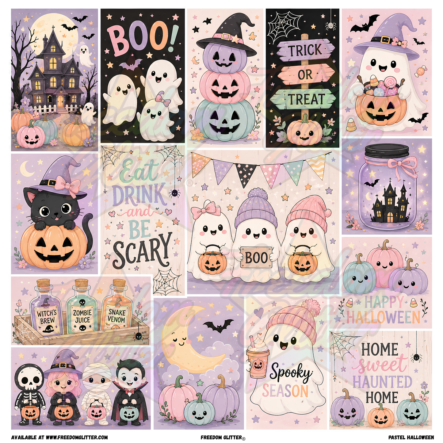Mixed Image - Pastel Halloween (Printed Vinyl)