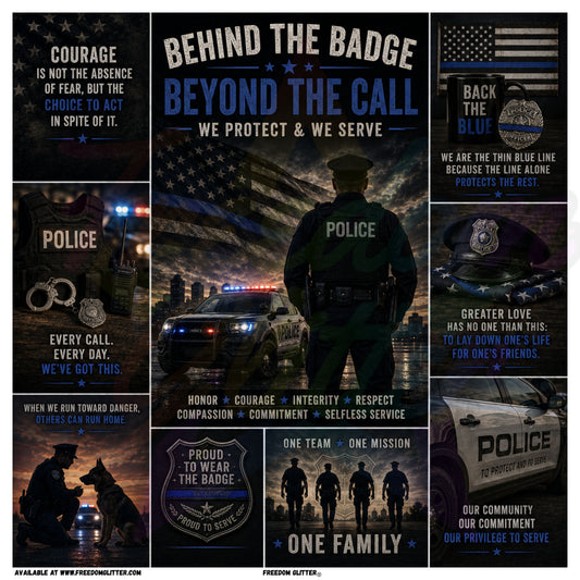 Mixed Image - Police Officer (Printed Vinyl)
