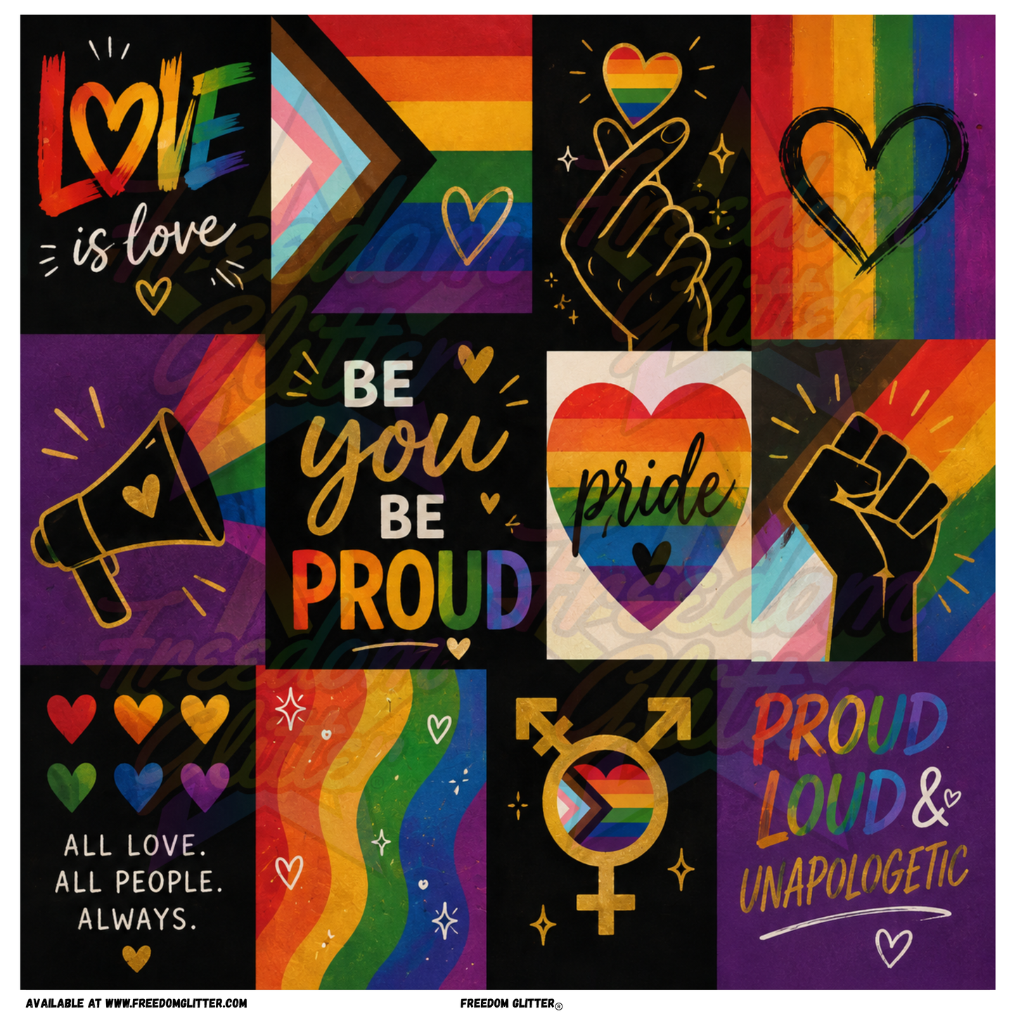 Mixed Image - Pride 1 (Printed Vinyl)