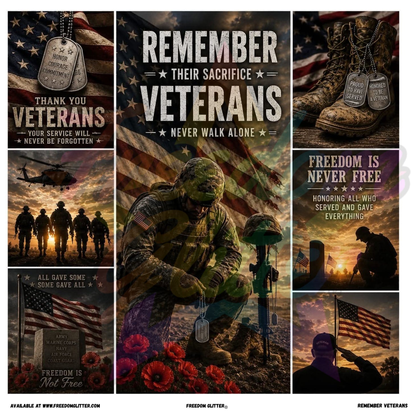 Mixed Image - Remember Veterans (Printed Vinyl)