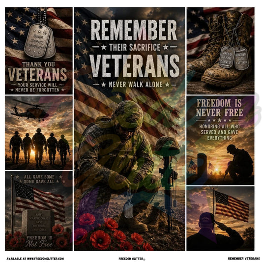 Mixed Image - Remember Veterans (Printed Vinyl)