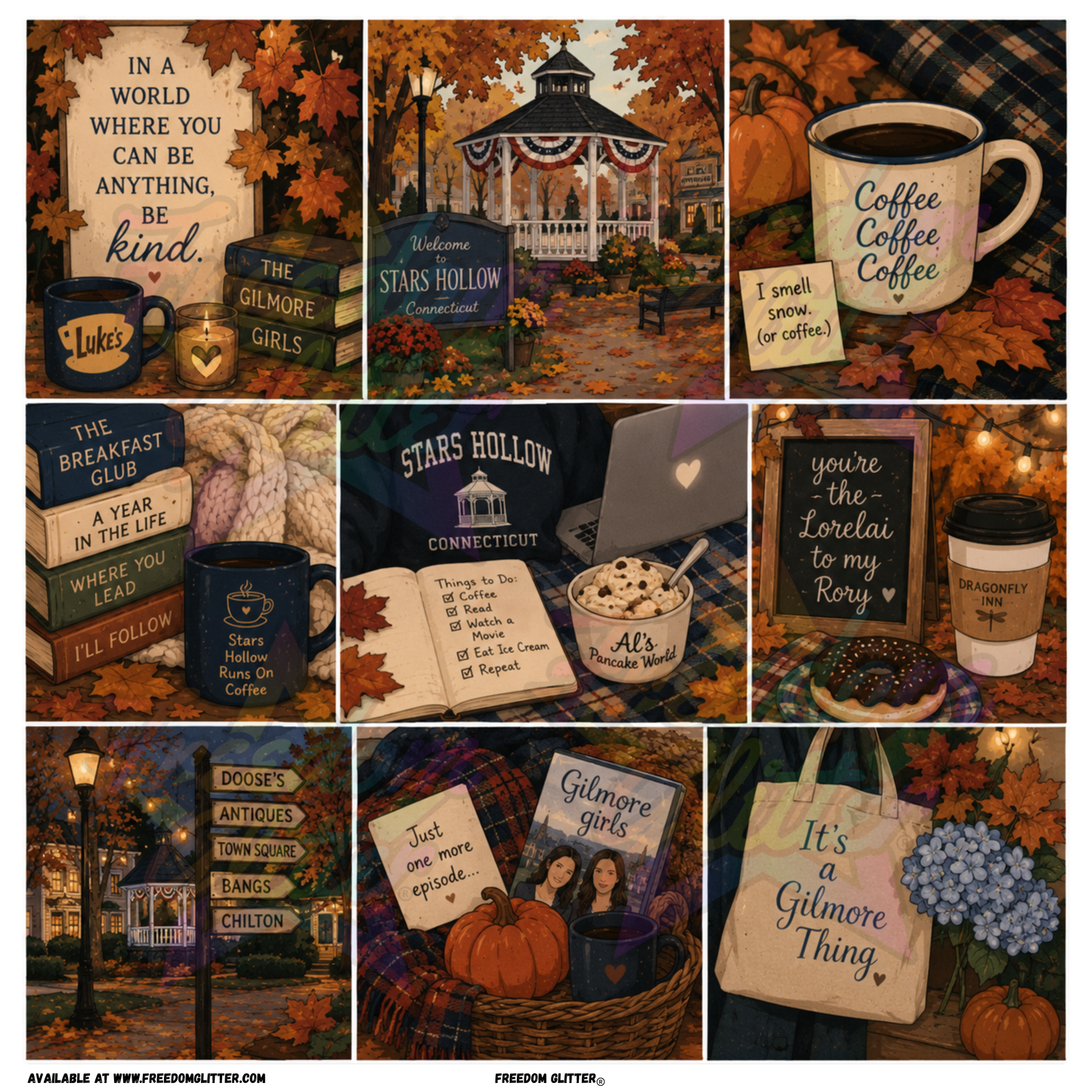 Mixed Image - Stars Hollow 1 (Printed Vinyl)
