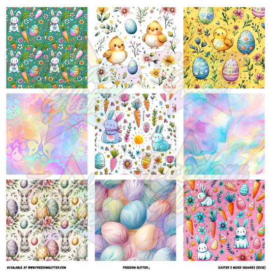 Mixed Squares - Easter 2 (Printed Vinyl)