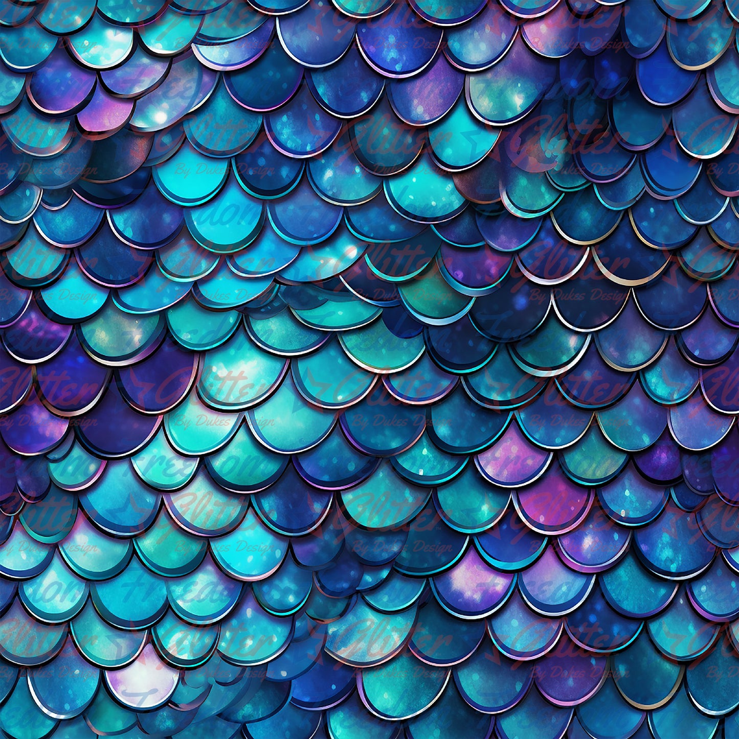 Mermaid Scales 1 (Printed Vinyl)