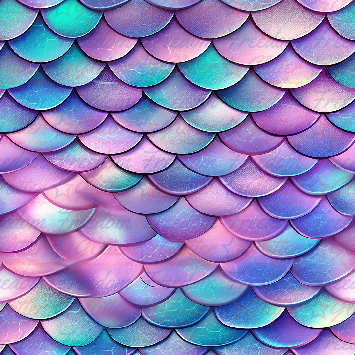 Mermaid Scales 2 (Printed Vinyl)