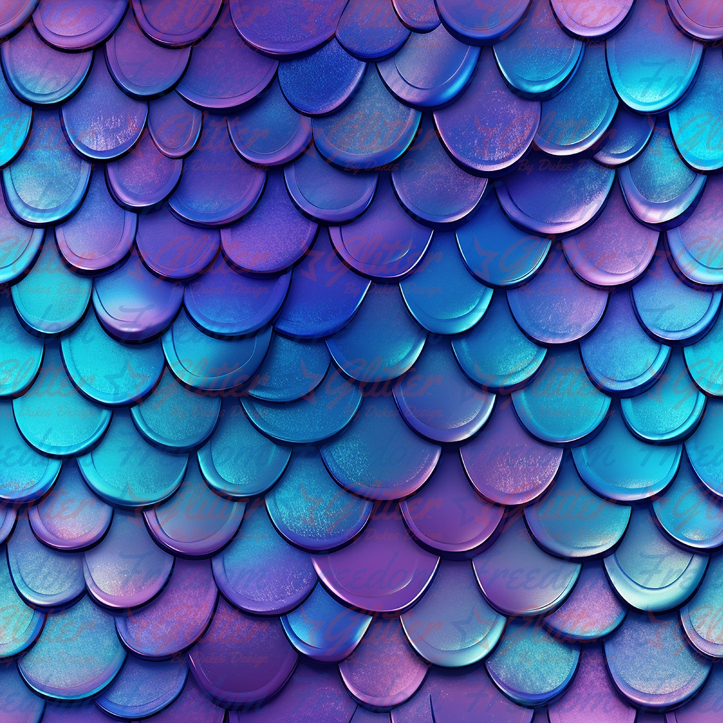 Mermaid Scales 4 (Printed Vinyl)