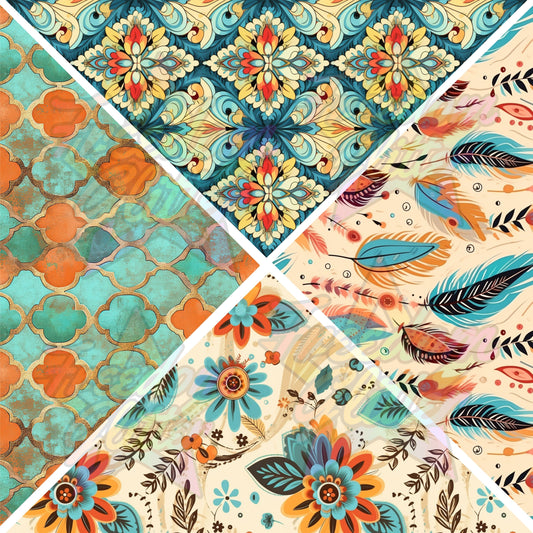 Mixed Triangles - Southwestern 2 (Printed Vinyl)