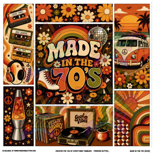 Mixed Image Sheet - Made in the 70s (Printed Vinyl)