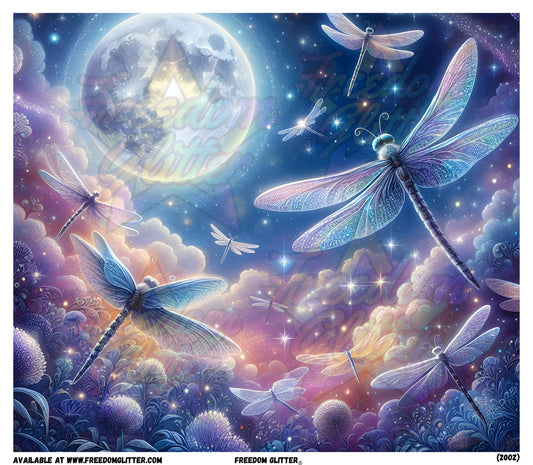 Magical Moonlit Dragonflies (Printed Vinyl)