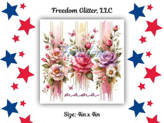 Mama Brushstroke Decal (UVDTF)