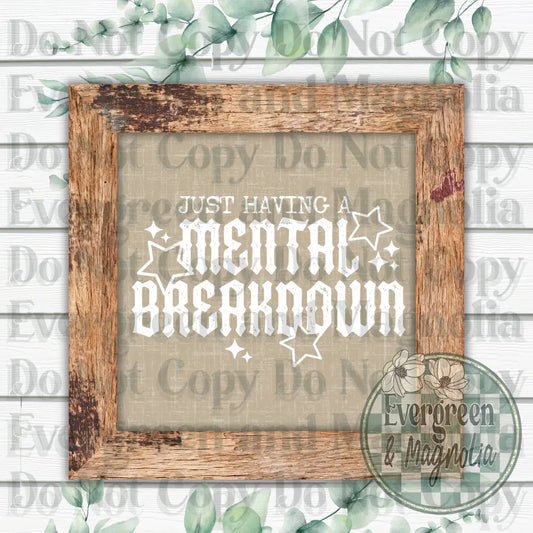 Mental breakdown (white)