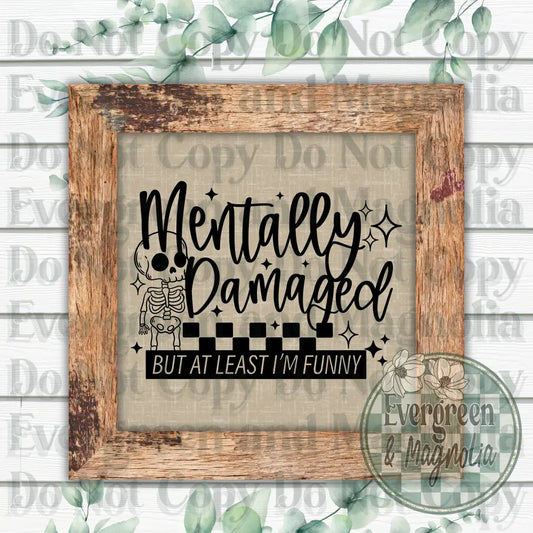 Mentally Damaged (Black)
