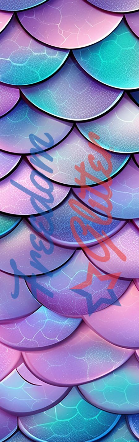 Mermaid Scales 2 Pen Wrap (Vinyl)