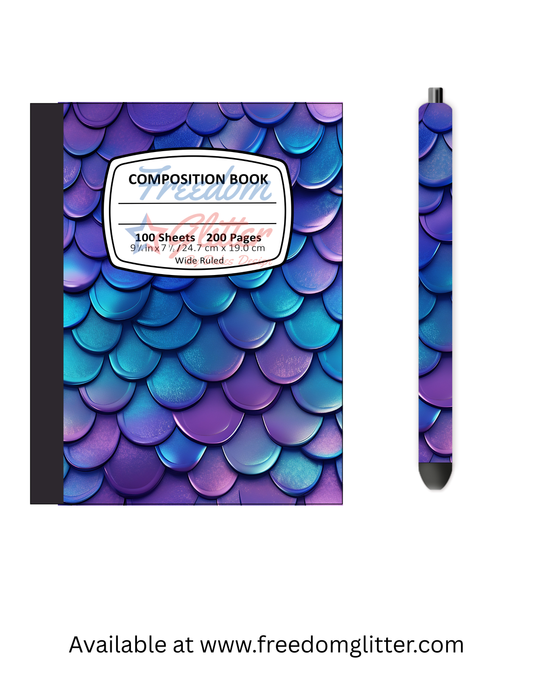 Mermaid Scales 4 Notebook Cover