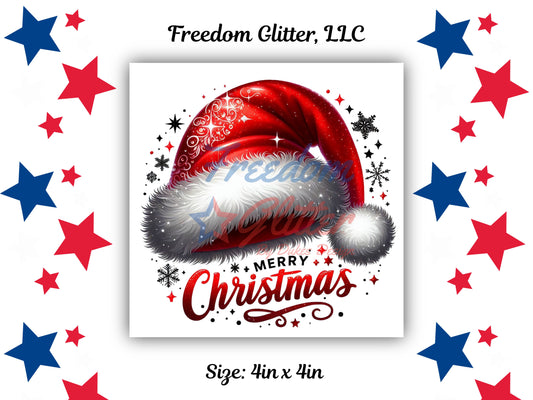 Merry Christmas Santa Hat (UVDTF)