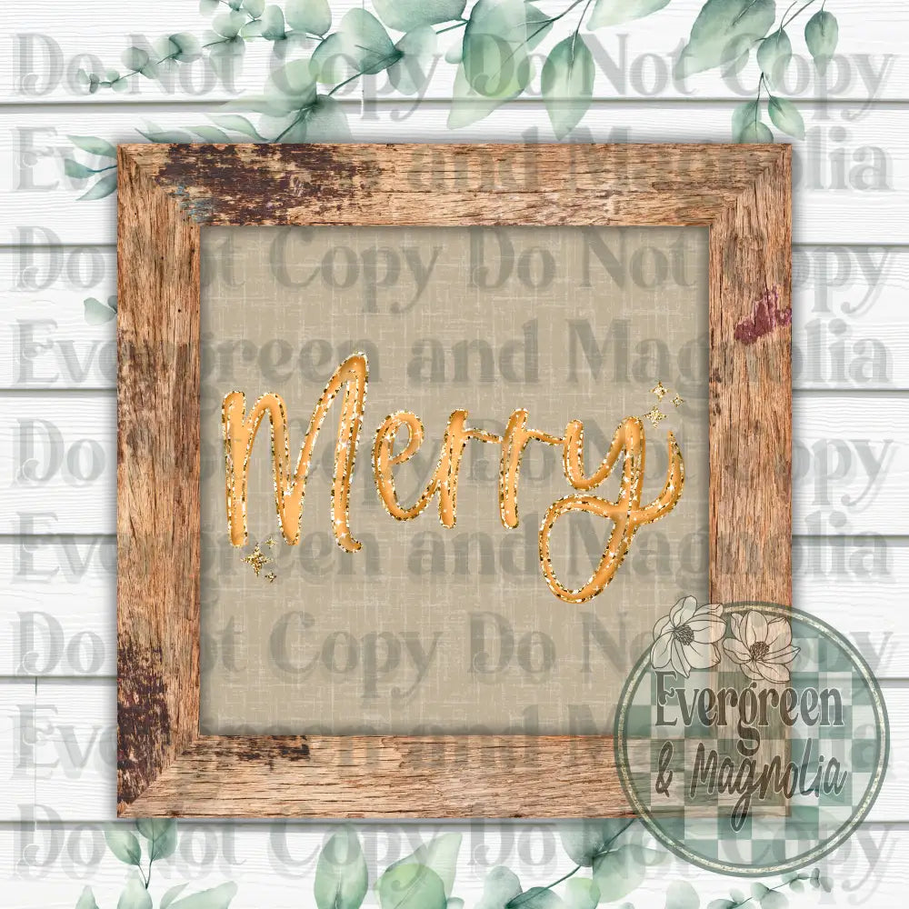 Merry Gold Glitter