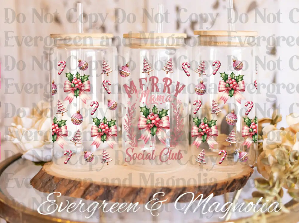 Merry Mama glass can