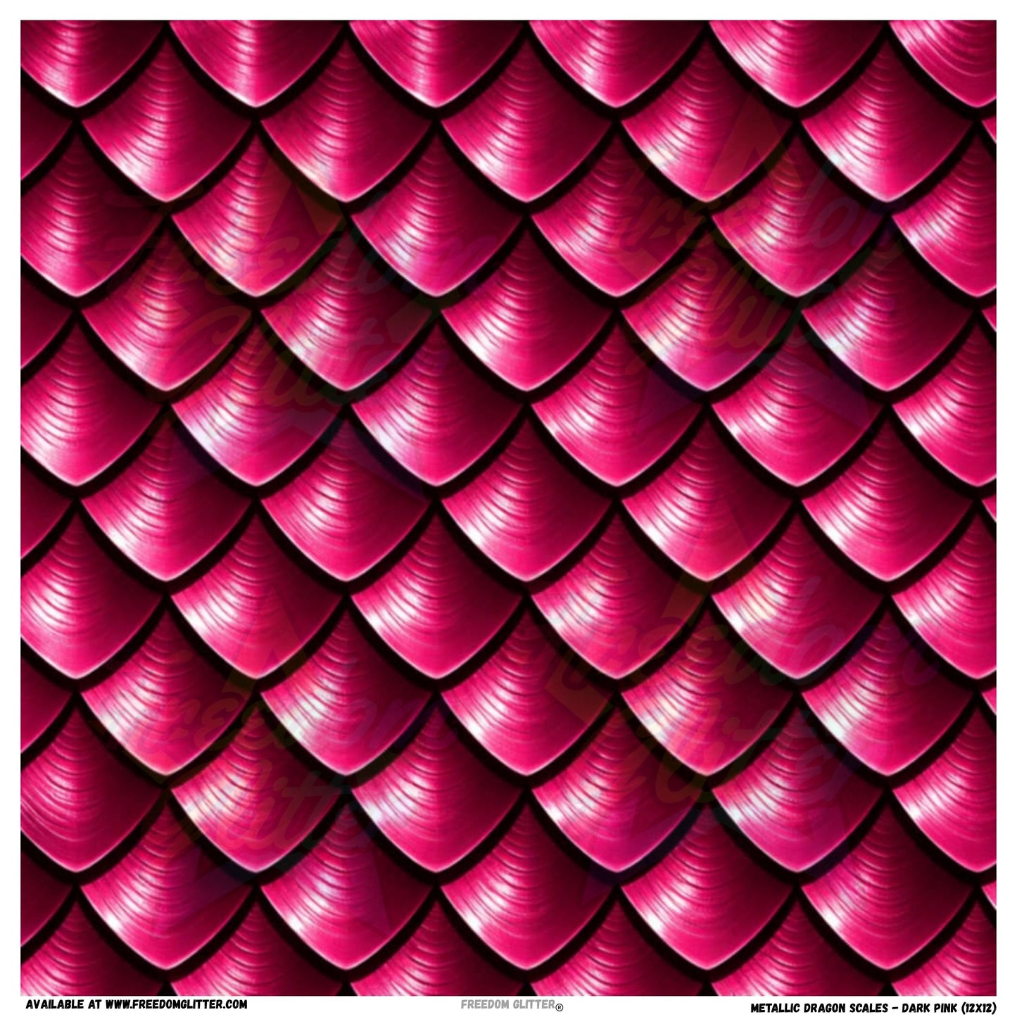 Metallic Dragon Scales - Dark Pink (Printed Vinyl)