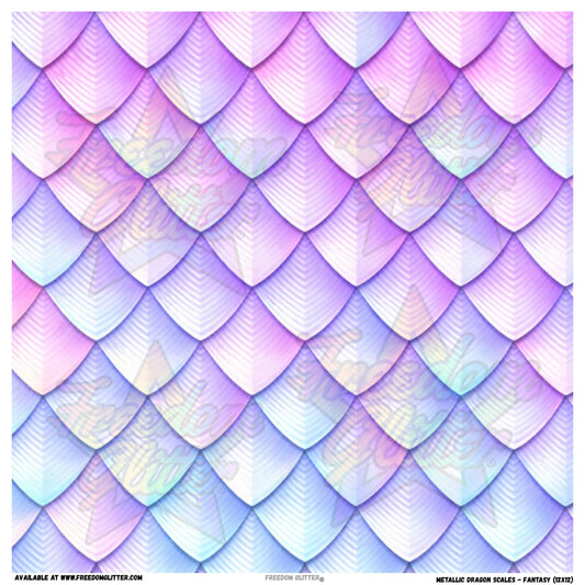 Metallic Dragon Scales - Fantasy (Printed Vinyl)
